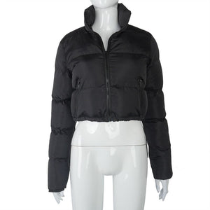 Women Cropped Puffer Jacket