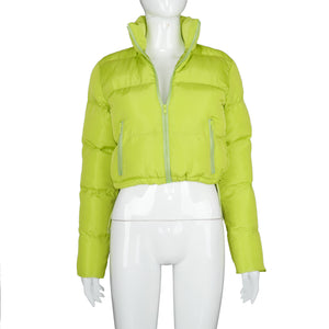 Women Cropped Puffer Jacket