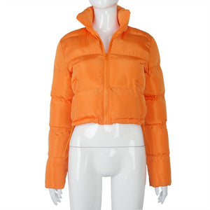 Women Cropped Puffer Jacket