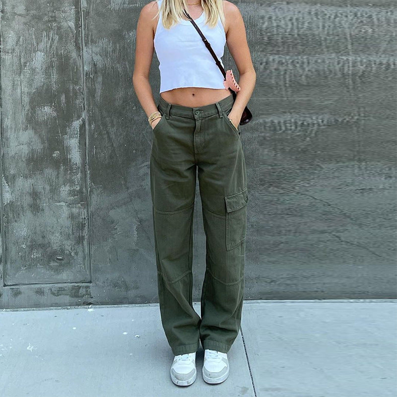 Vintage Womens Leg Cargo Pants/jeans