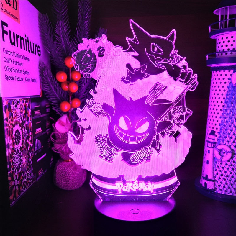 Pokemon Gengar Haunter Gastly Night light