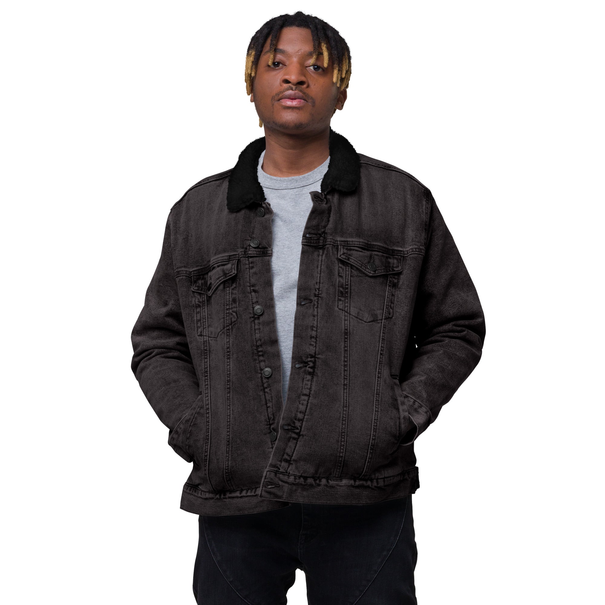 Studio55 Unisex denim sherpa jacket