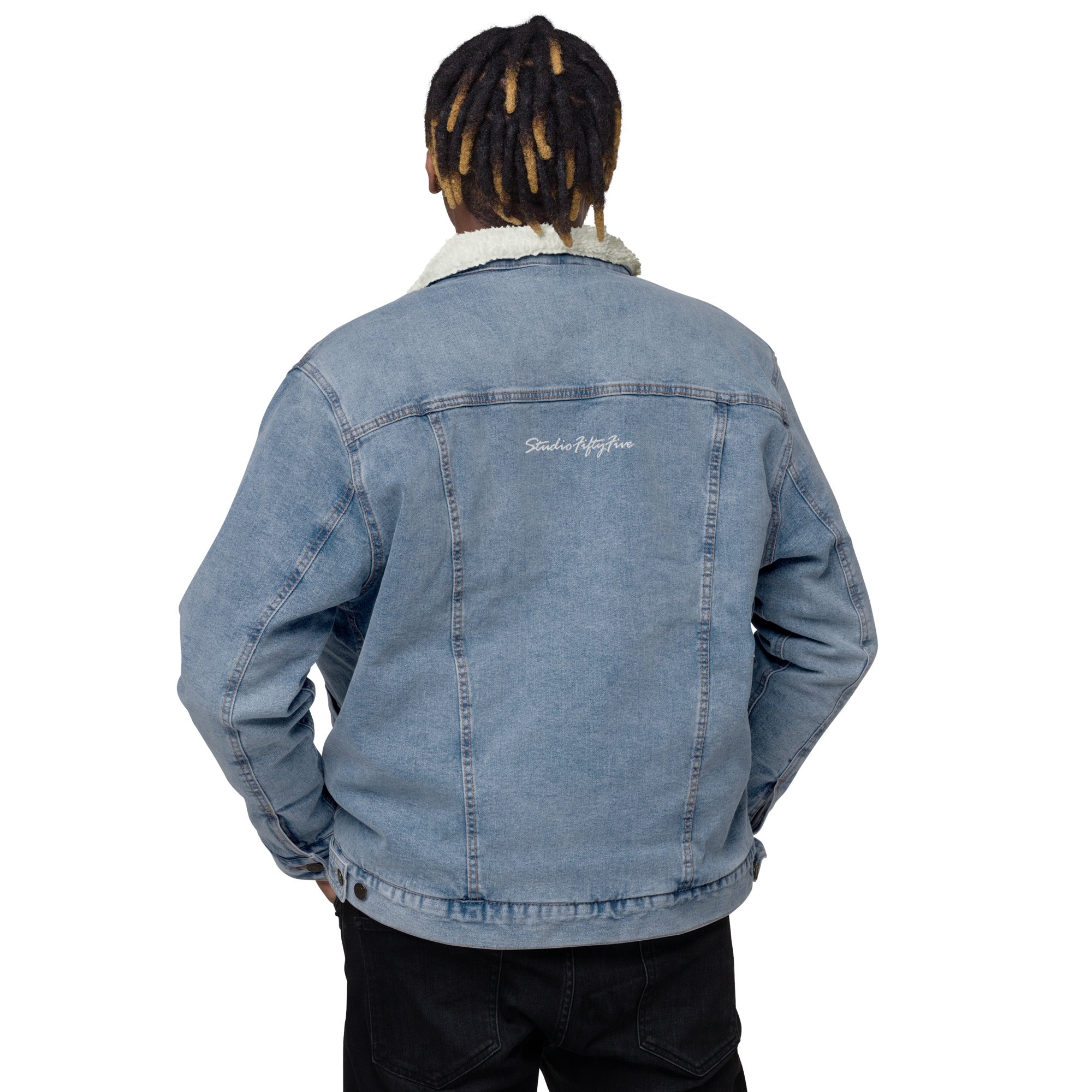 Studio55 Unisex denim sherpa jacket