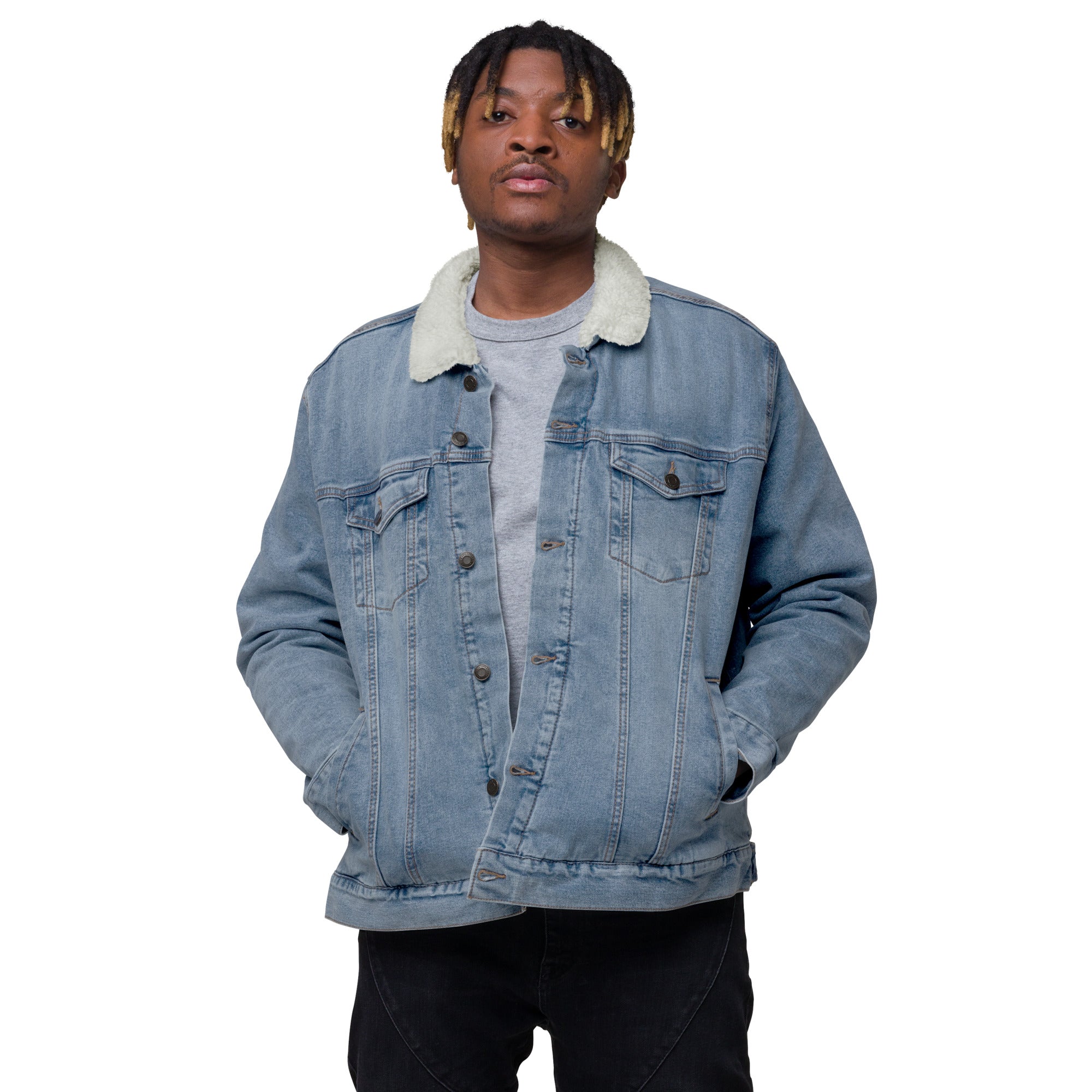 Studio55 Unisex denim sherpa jacket